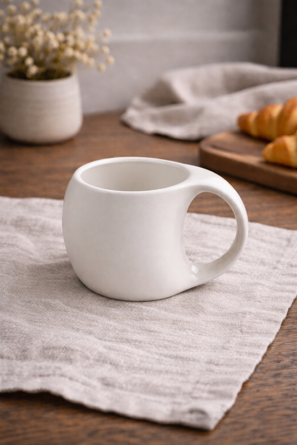 Aluré Keramieken Mok | 2 stuks | wit