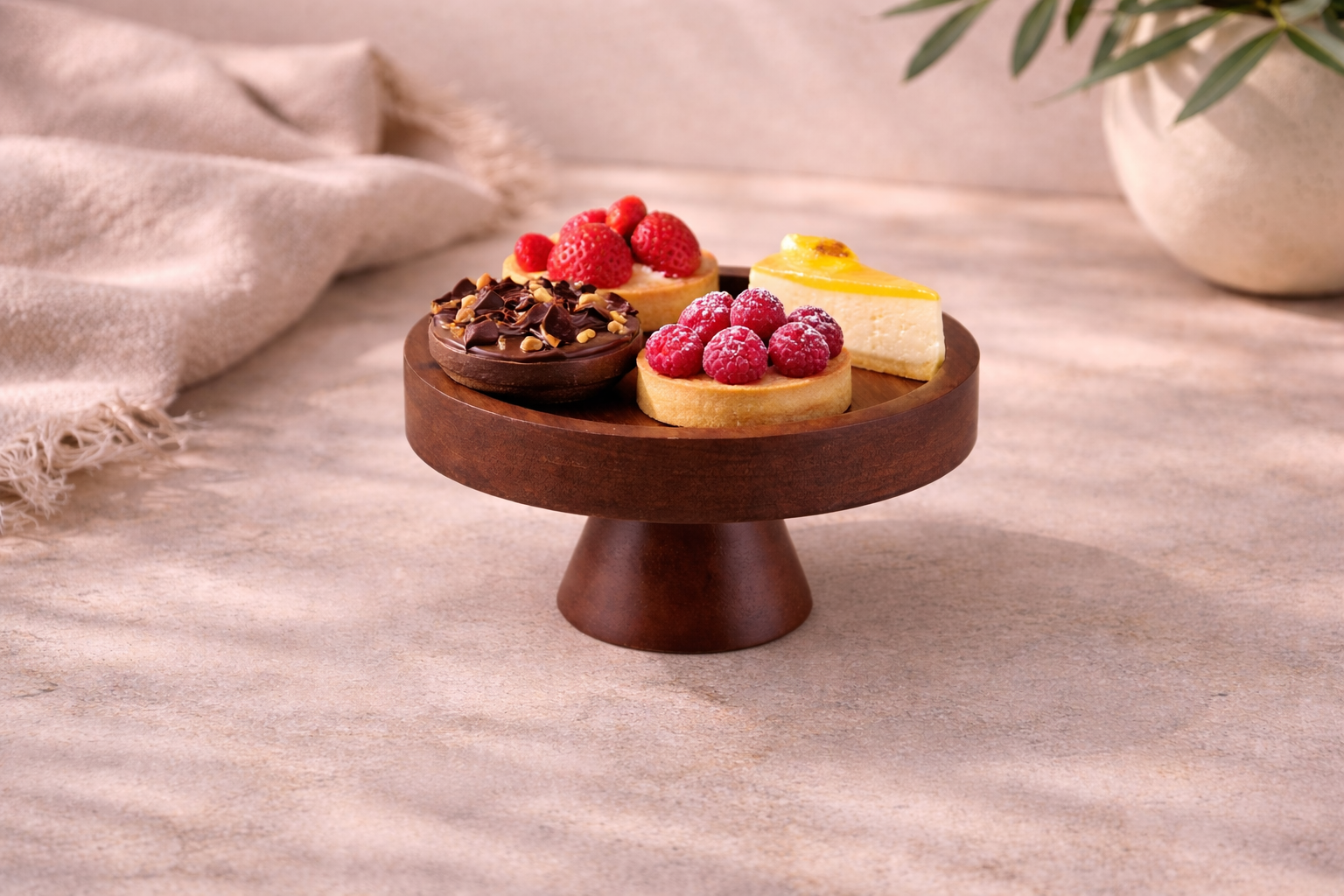 Aria Dessert Plateau op Voet