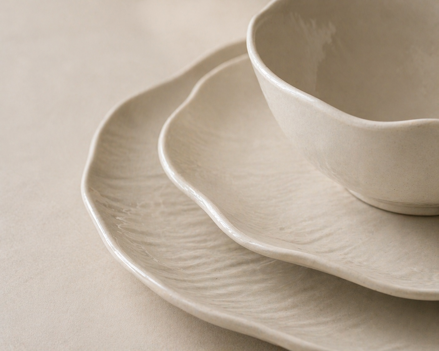 Cermico 27-delige serviesset voor 6 personen | Beige