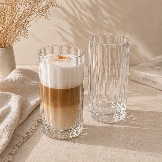 Luno drinkglas in bloemen design | 2 stuks | 456 ml