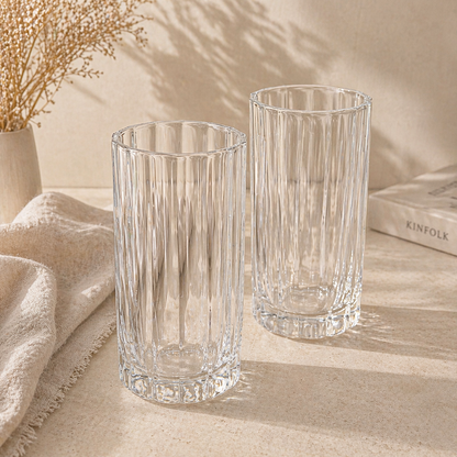 Luno drinkglas in bloemen design | 2 stuks | 456 ml