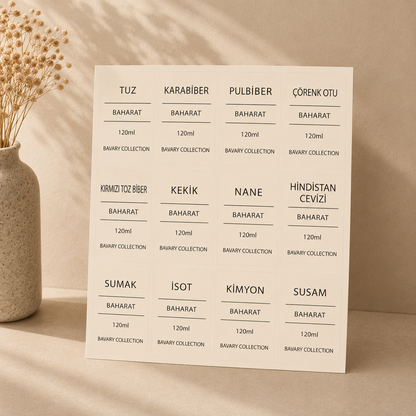 Kruidenpotten set - 13 delig - Met stickers