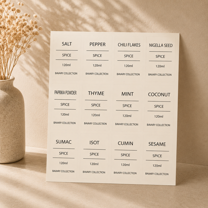 Kruidenpotten set - 13 delig - Met stickers