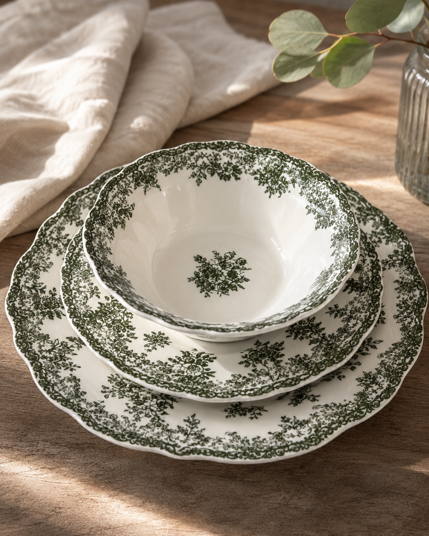 Vintage - Serviesset - 25 Delig - Taupe