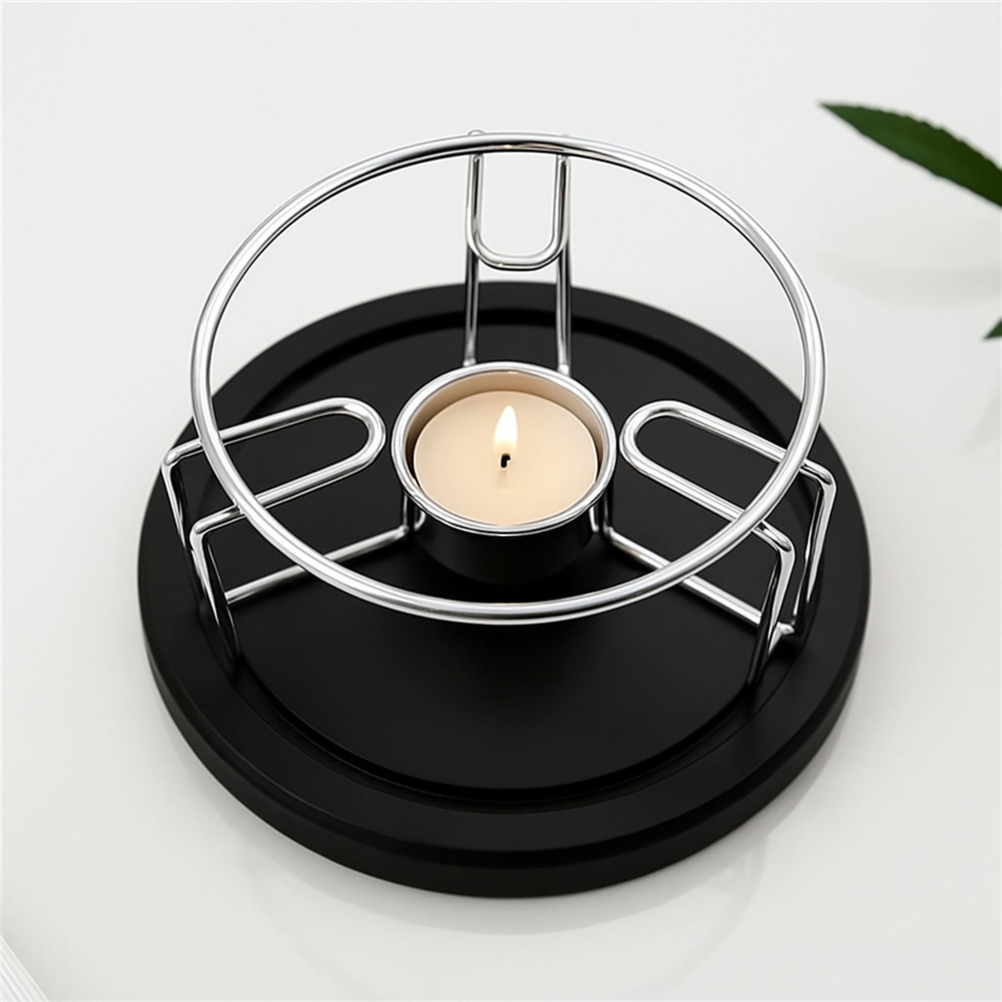 Theepot verwarmer Zilver