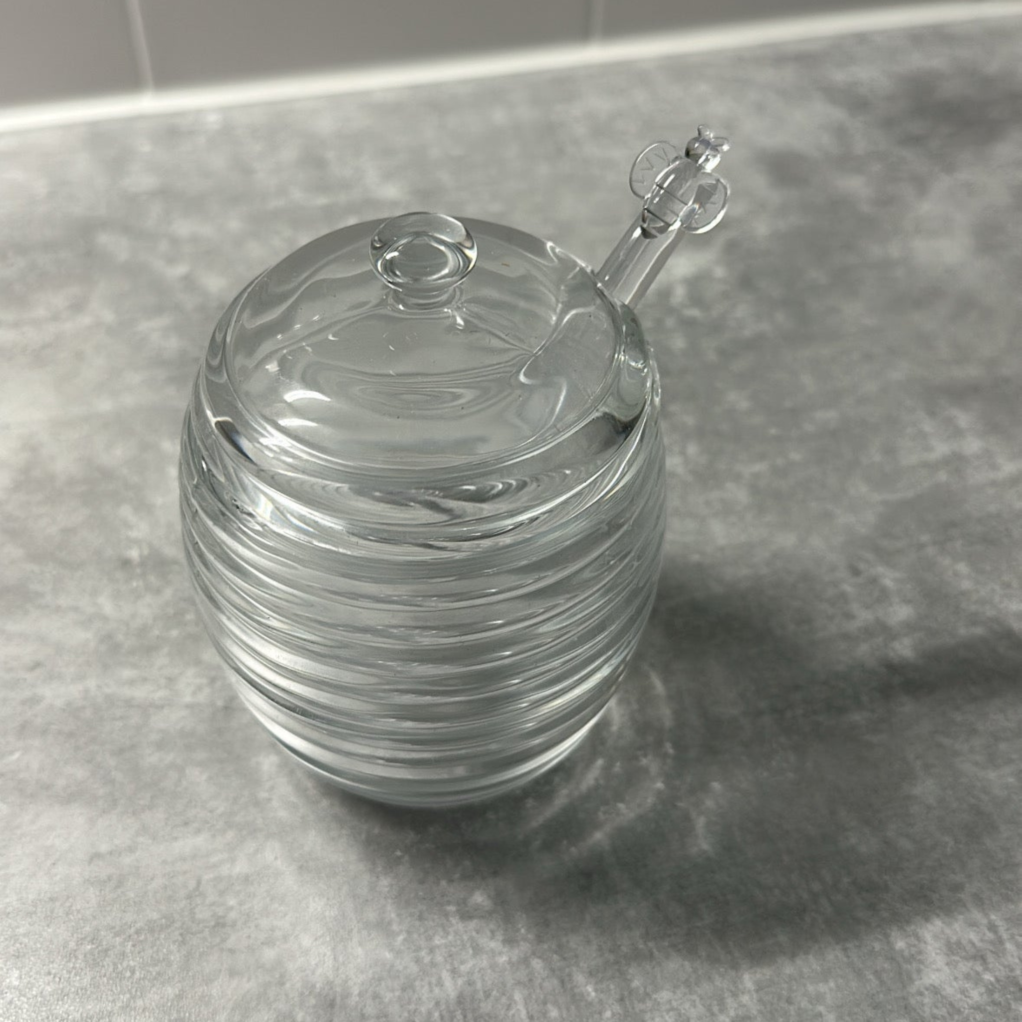 Miel-glazen Honingpot