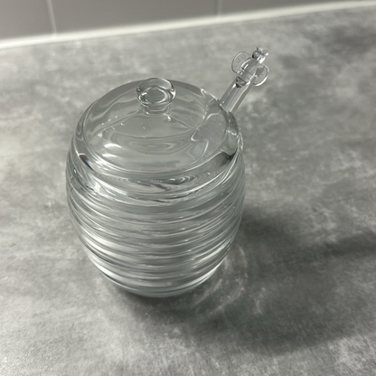 Miel-glazen Honingpot