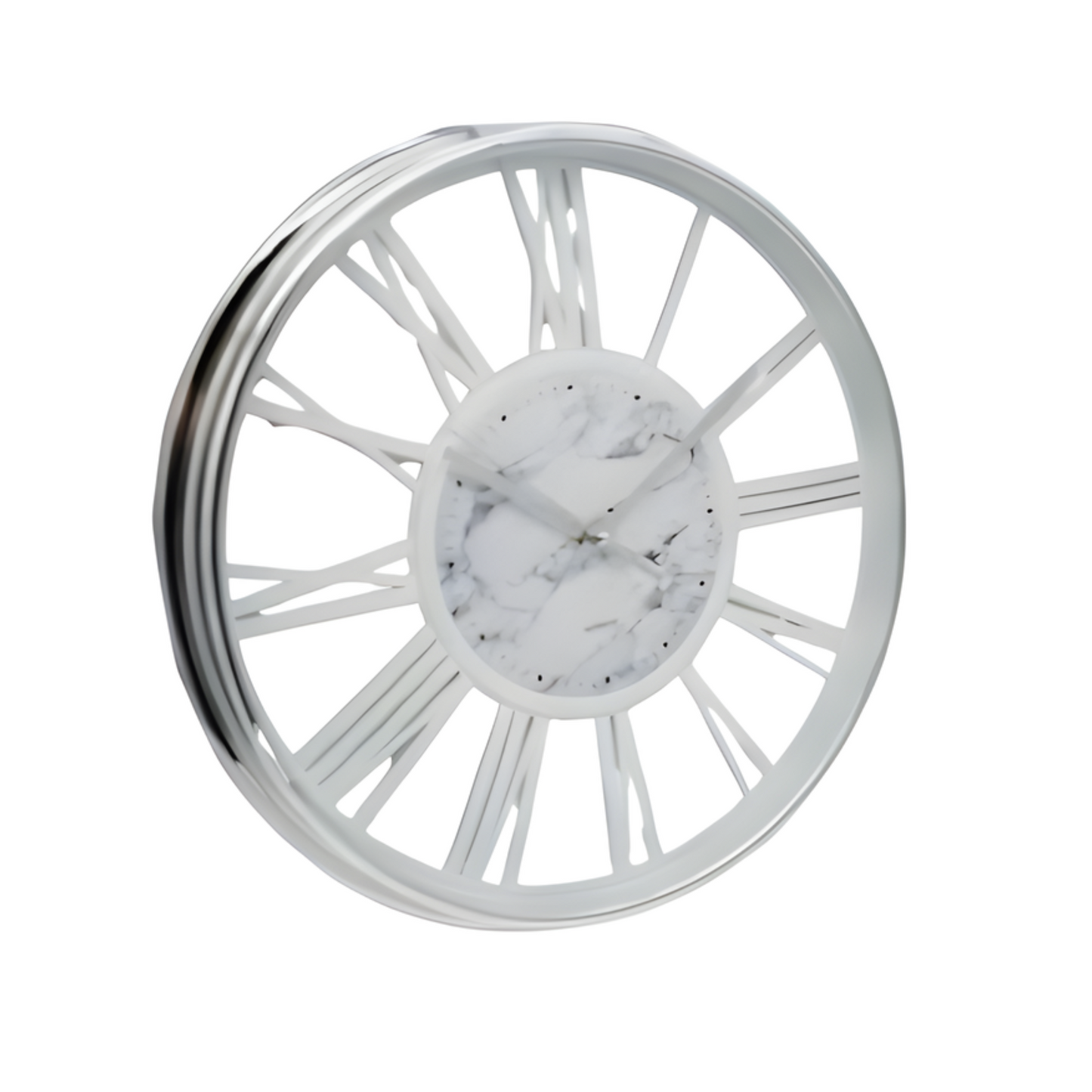 Wanduhr Silber