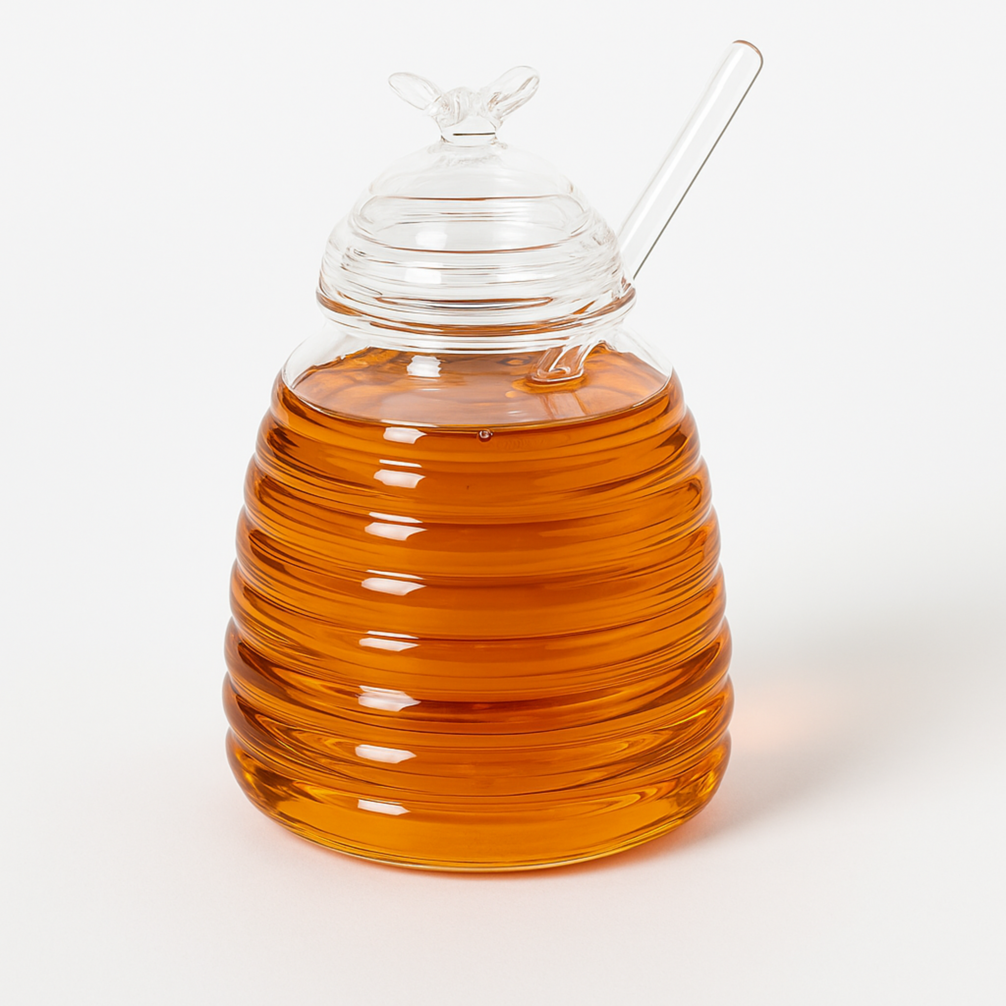 Miel-glazen Honingpot