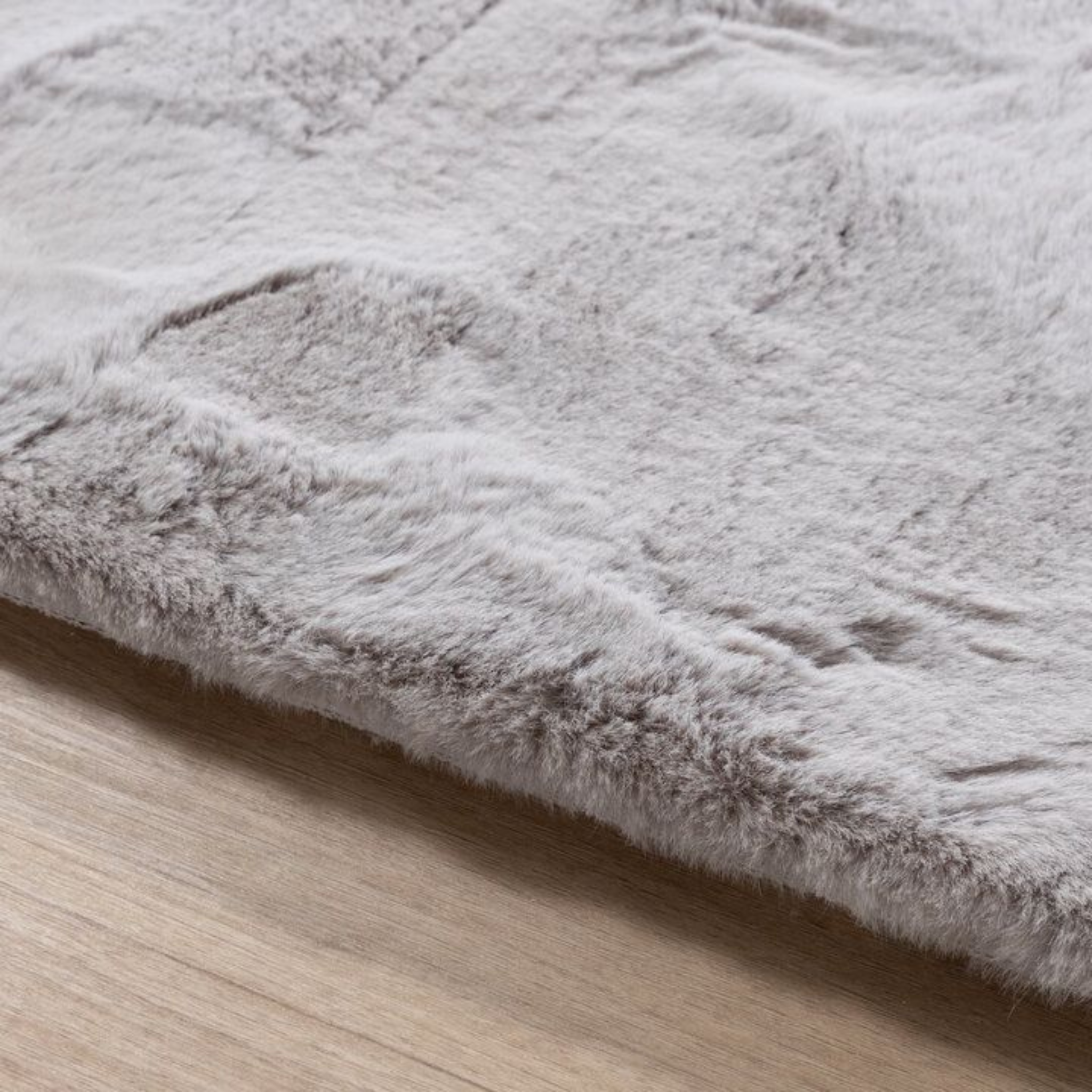 Fluffy vloerkleed Grijs