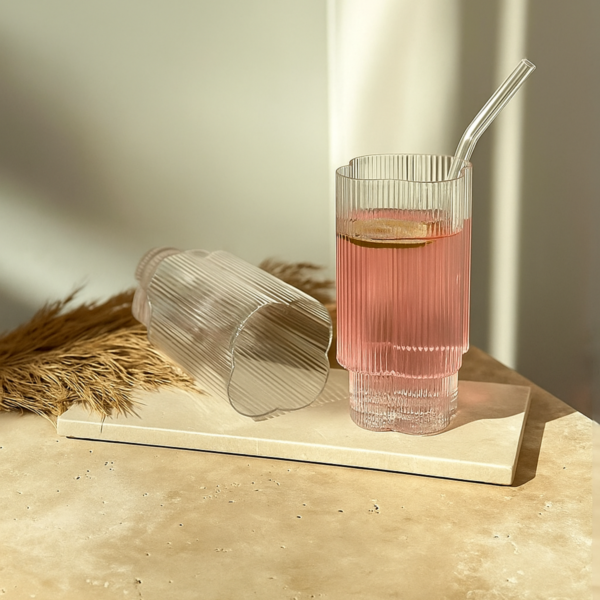 Clover Ripple glazen lang