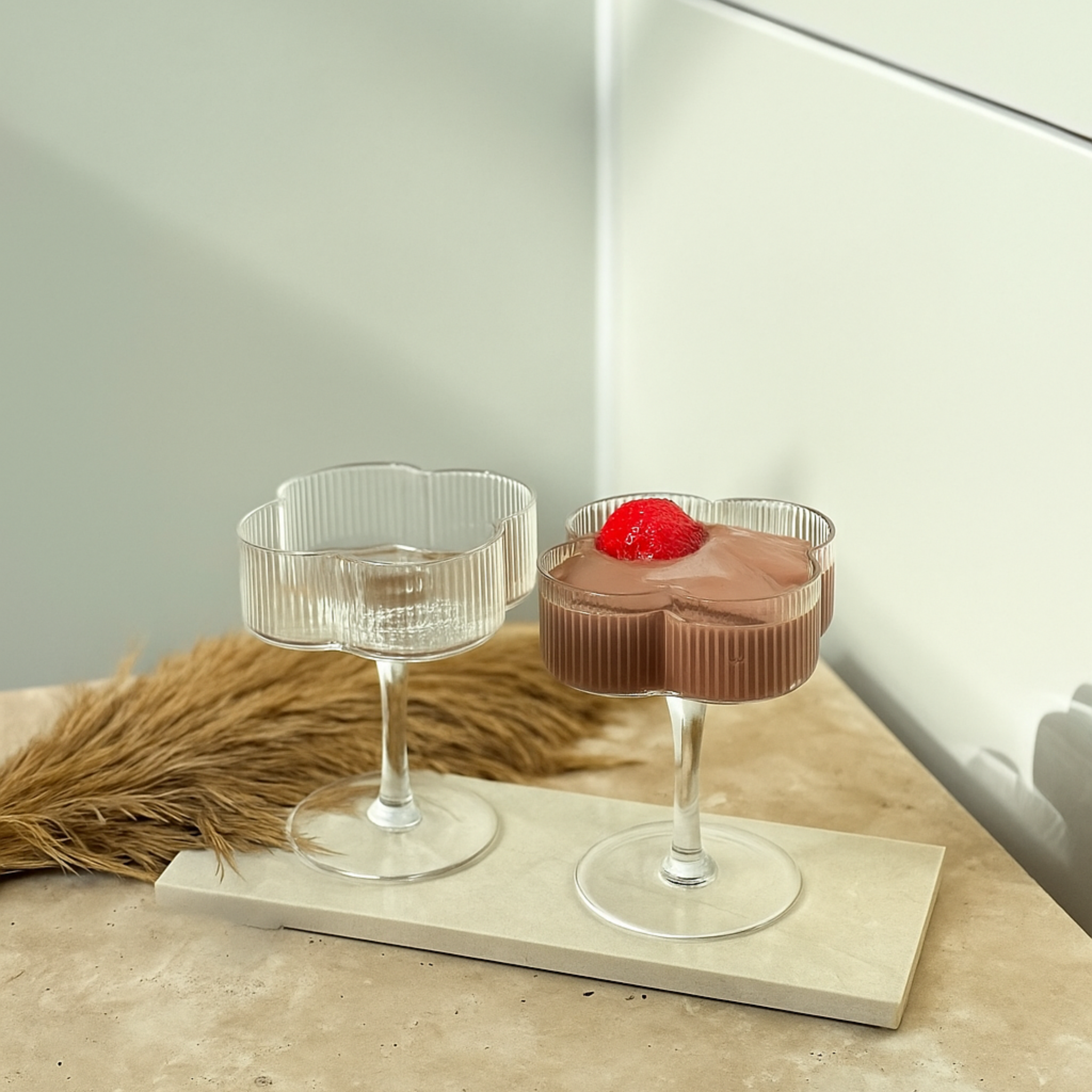 Clover Ripple champagne glazen