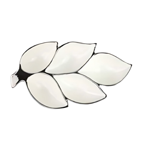 Leaf bladdecoratie silver big