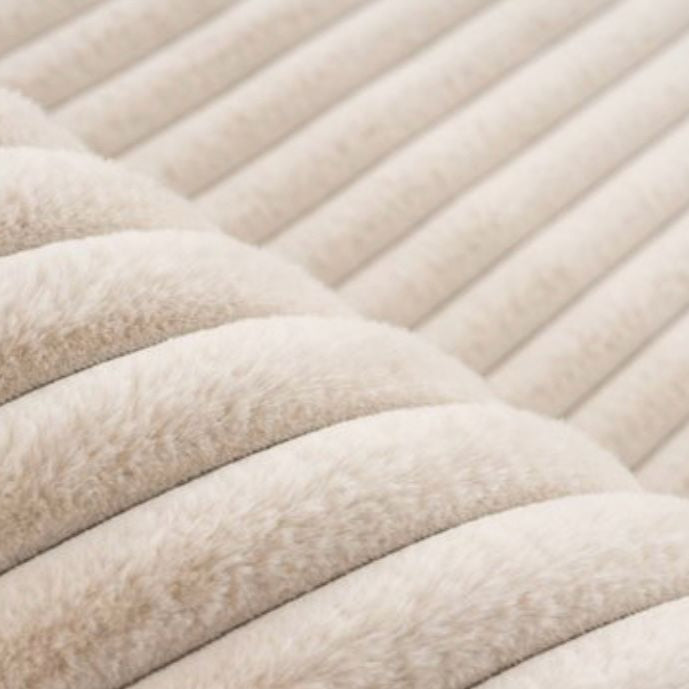 Plush vloerkleed beige