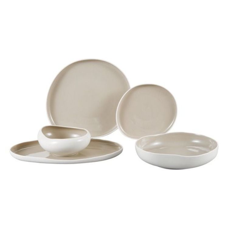 Bricard Barles serviesset taupe 6 persoons 25 -delig